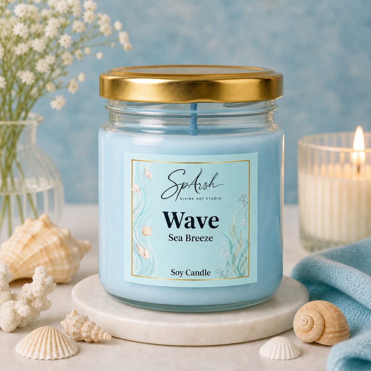 SpArsh Wave Sea Breeze soy candle