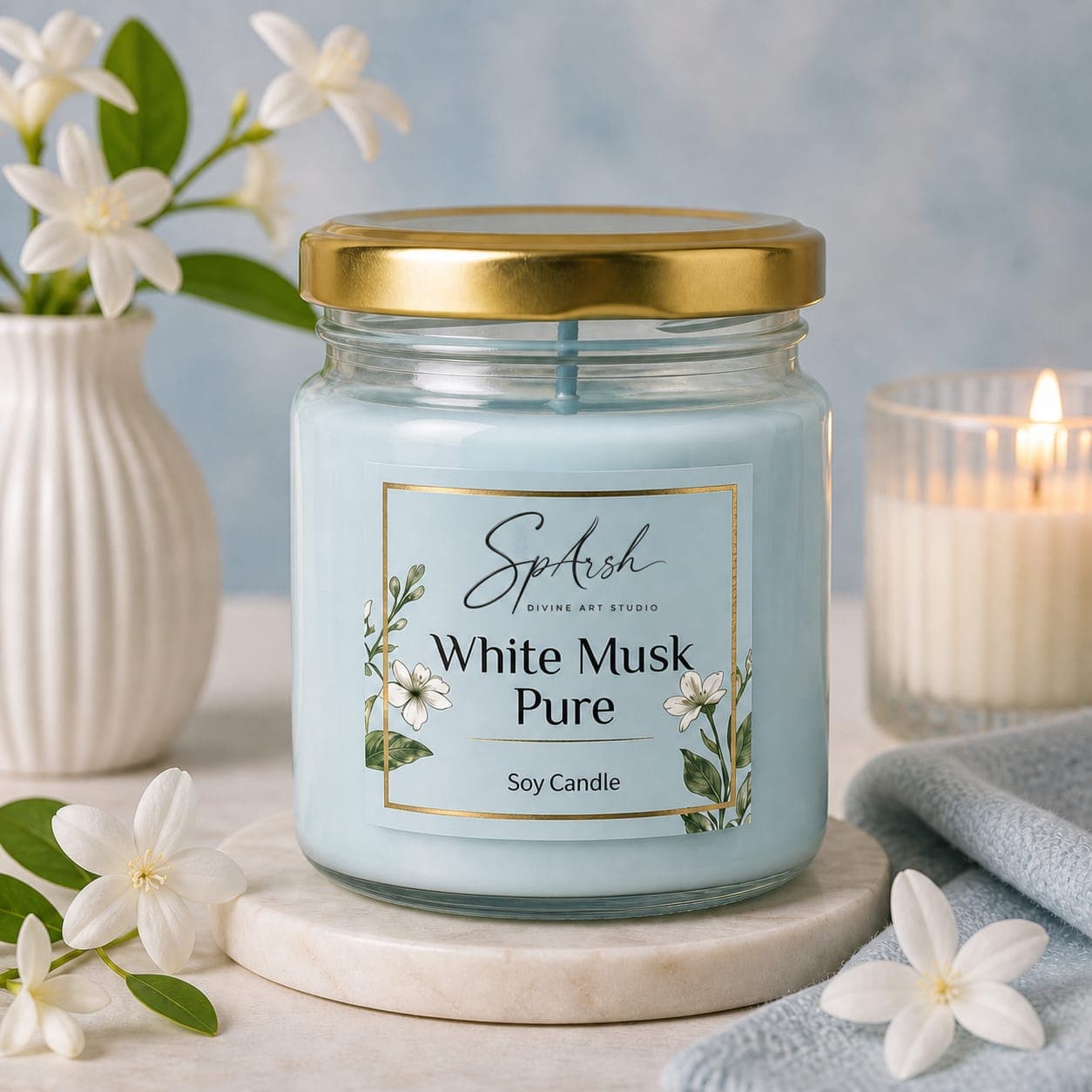 SpArsh White Musk Pure soy candle
